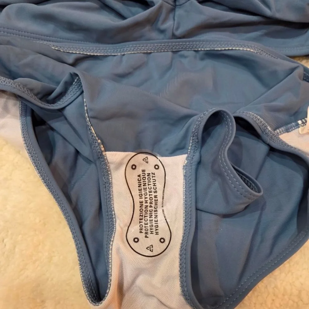 CHIC‎ Blue Crisscross Bikini Set- TEEN/GIRLS SIZE 13/14